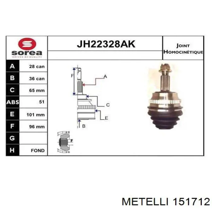 Граната колісна Metelli 151712 ціна, від 32.60 USD