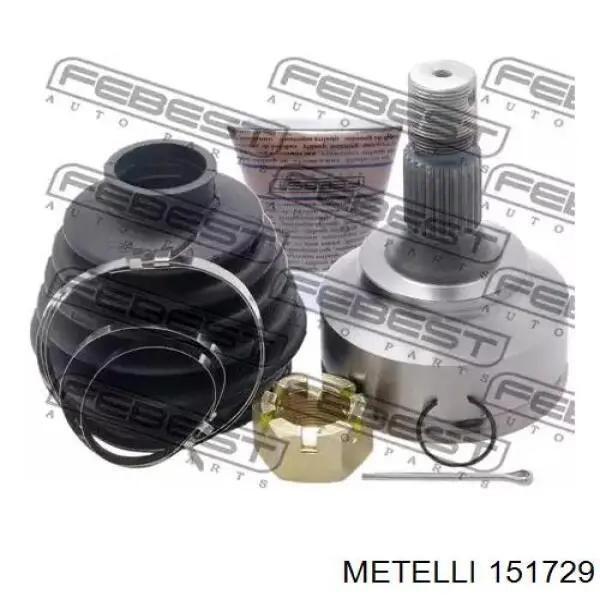 ШРУС зовнішній передній 151729 Metelli