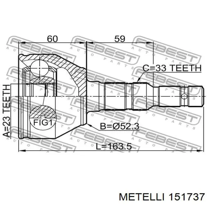 Граната колісна Cifam 607737 ціна, від 25.58 USD