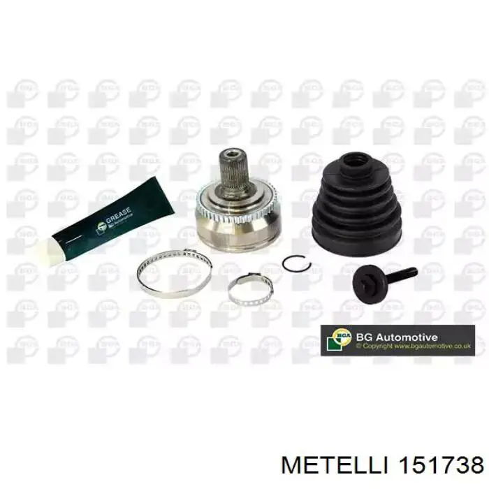 Купити 151738 Metelli Шарнір приводу зовнішній