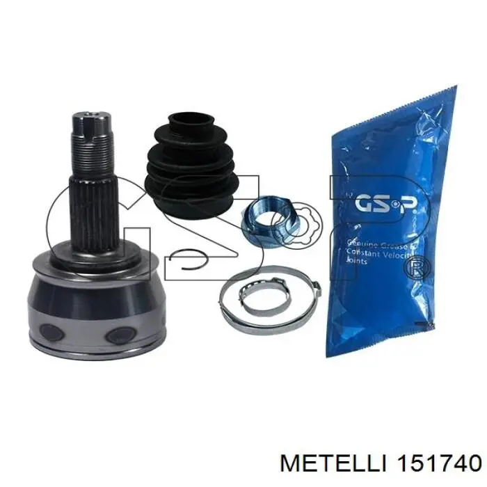 Купити 151740 Metelli Шарнір приводу зовнішній