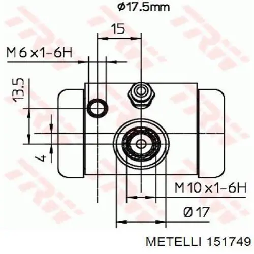 Купити 151749 Metelli Шарнір приводу зовнішній