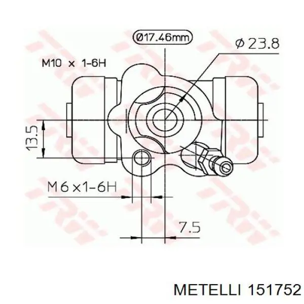 Граната колісна Metelli 151752 ціна, від 45.00 USD