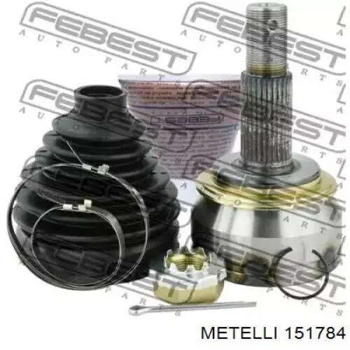 ШРУС зовнішній передній 151784 Metelli