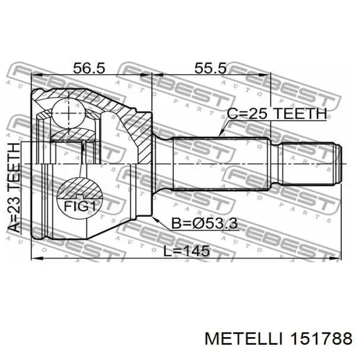 Граната колісна Metelli 151788 ціна, від 37.26 USD