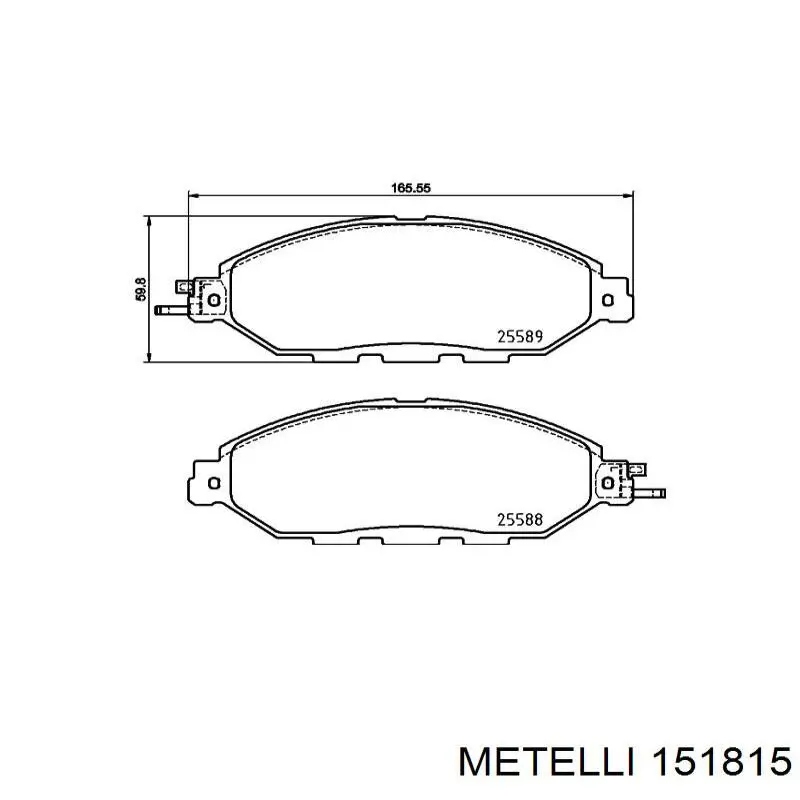 ШРУС зовнішній передній 151815 Metelli