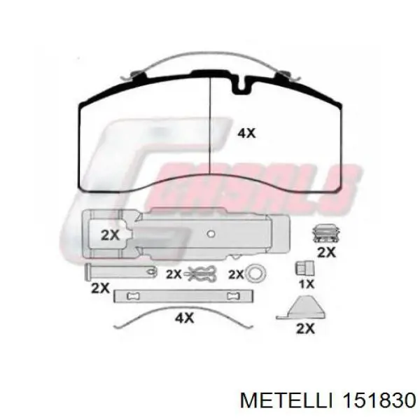 Купити 151830 Metelli Шарнір приводу зовнішній