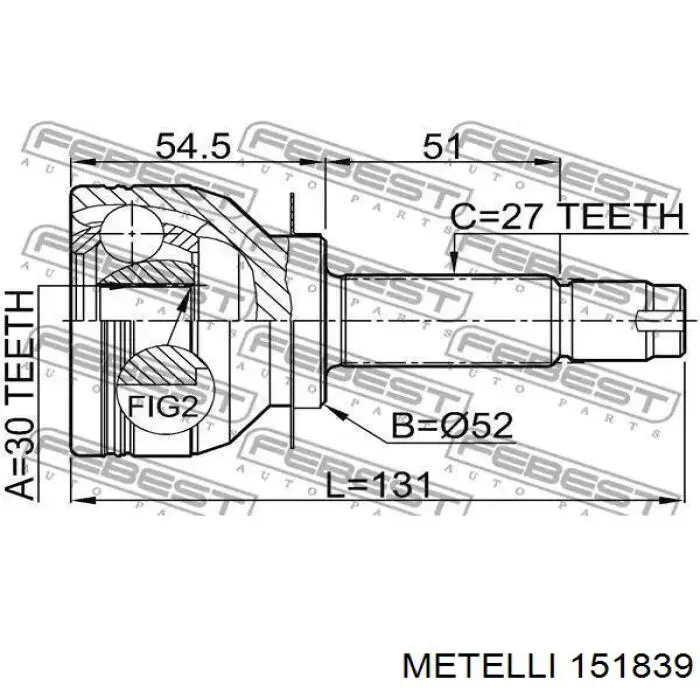 Граната колісна Metelli 151839 ціна, від 35.08 USD