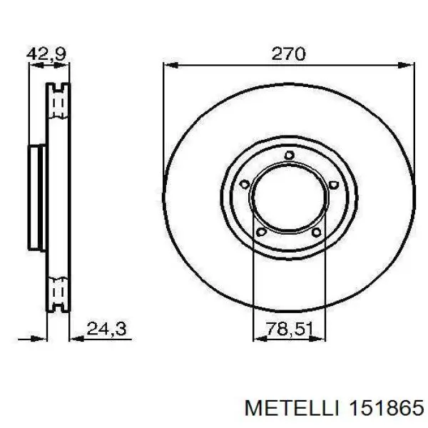 Купити 151865 Metelli Шарнір приводу зовнішній