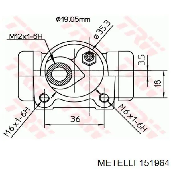Граната колісна Metelli 151964 ціна, від 47.90 USD