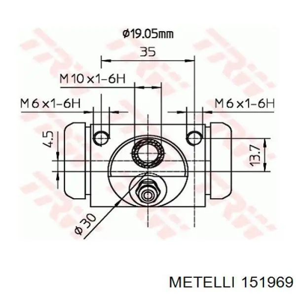Граната колісна Metelli 151969 ціна, від 24.15 USD