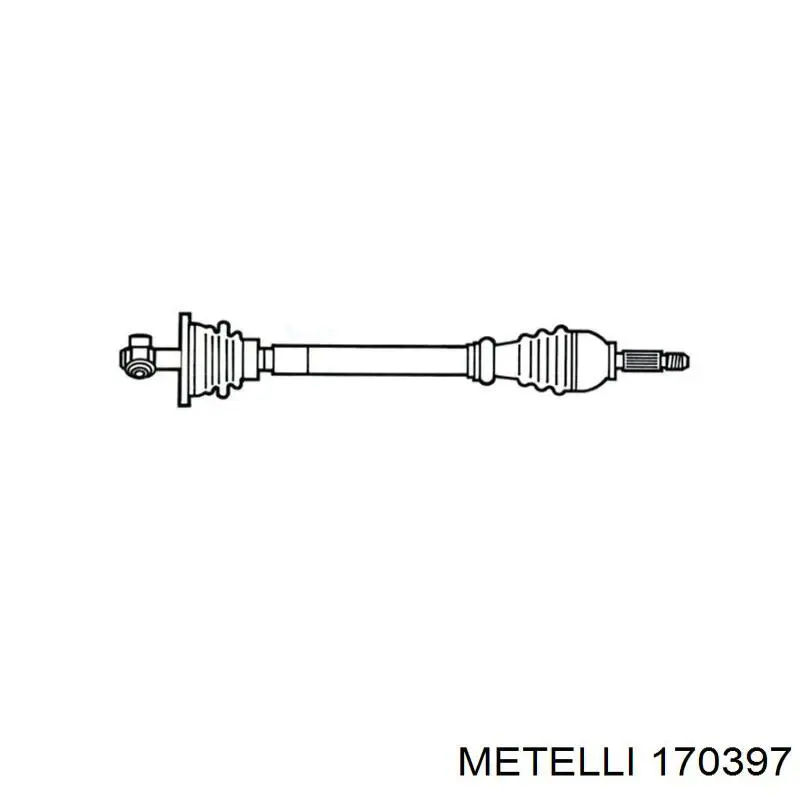 Купити 170397 Metelli Ліва піввісь