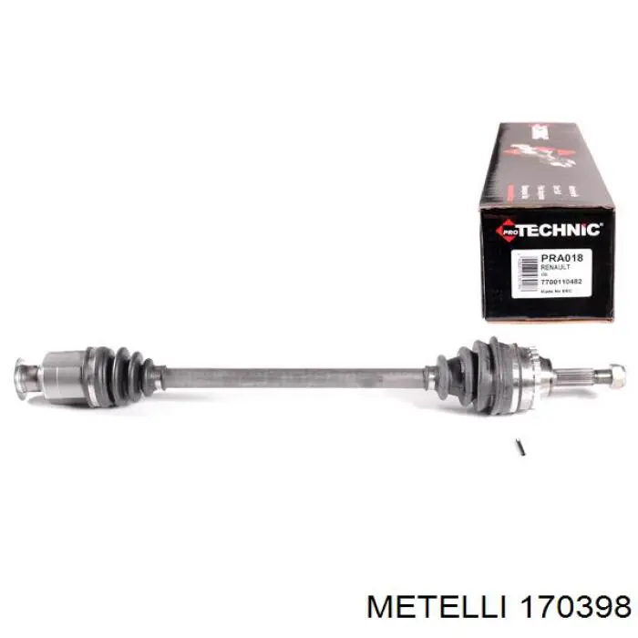 Піввісь передня, права Metelli 170398 ціна, від 68.28 USD