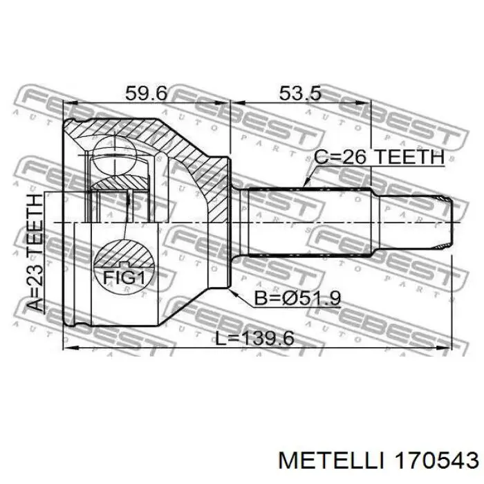Купити 4330605 Ford Ліва піввісь