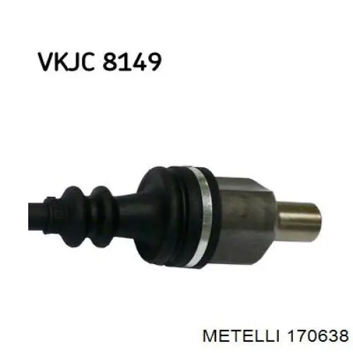 Піввісь передня, права Metelli 170638 ціна, від 74.39 USD
