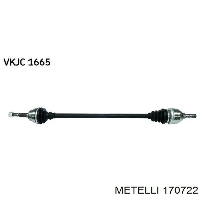 Піввісь передня, права Metelli 170722 ціна, від 87.87 USD