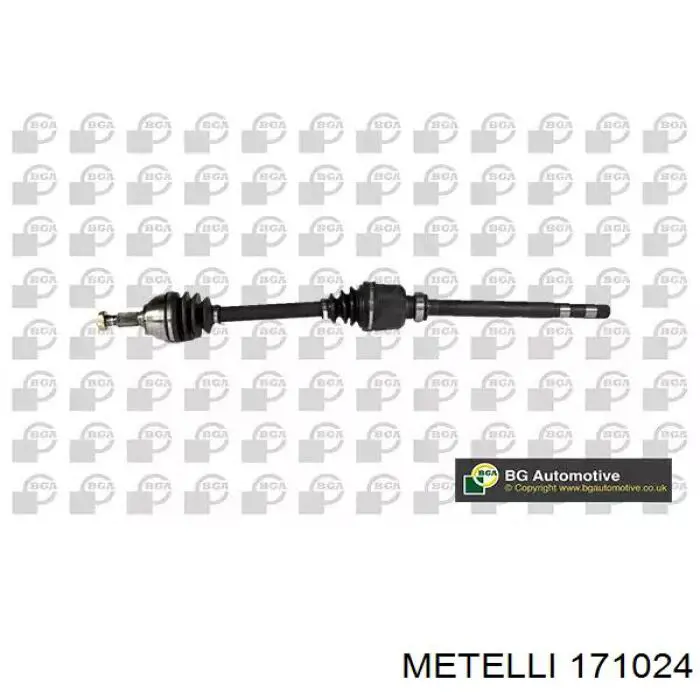 Піввісь передня, права Metelli 171024 ціна, від 158.35 USD