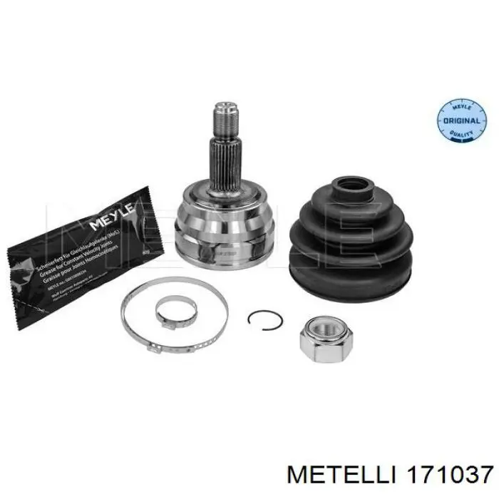 Піввісь (привід) передня, ліва 171037 Metelli