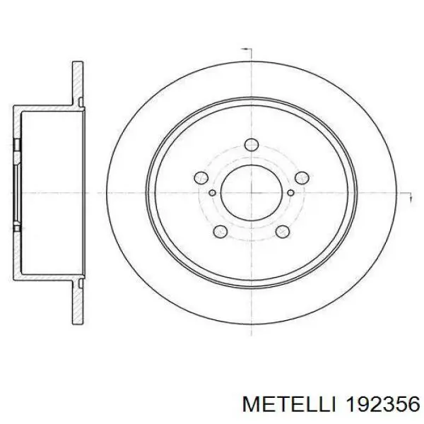 Купити 192356 Metelli Маточини передніх коліс