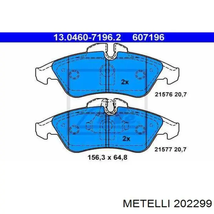 Циліндр головний гальма (Гідротормоз) Metelli 202299 ціна, від 40.91 USD