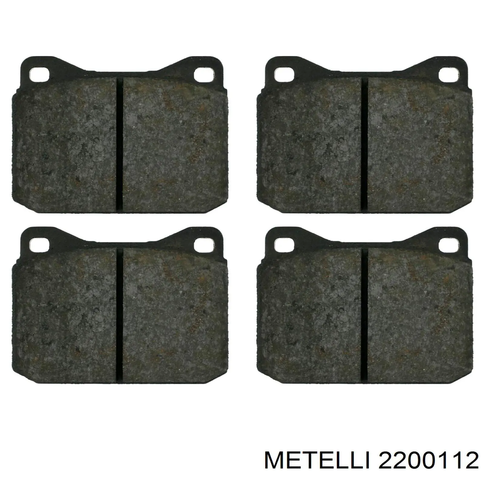 Колодки гальмівні передні, дискові 2200112 Metelli