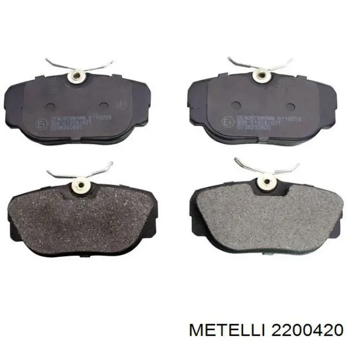 Колодки гальмівні передні, дискові 2200420 Metelli