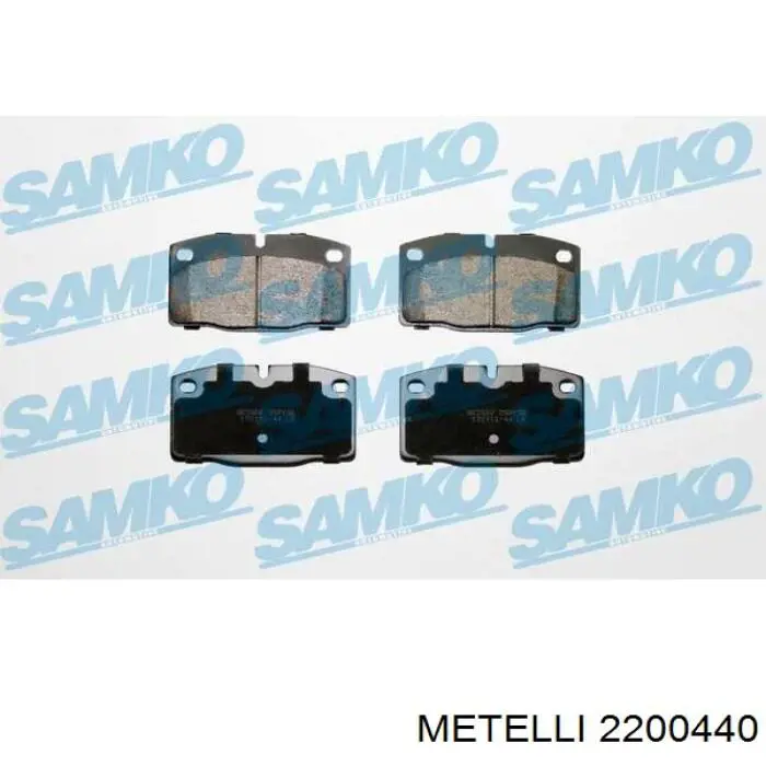 Гальмівні колодки Metelli 2200440 ціна, від 10.77 USD