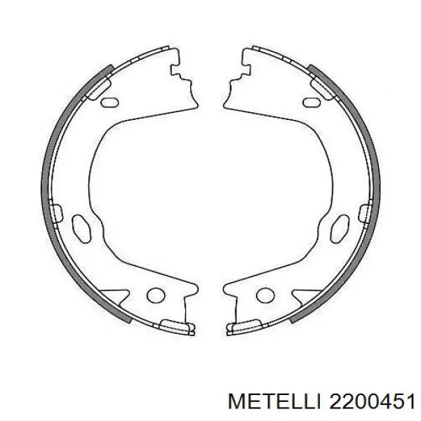 Передні тормозні колодки 2200451 Metelli