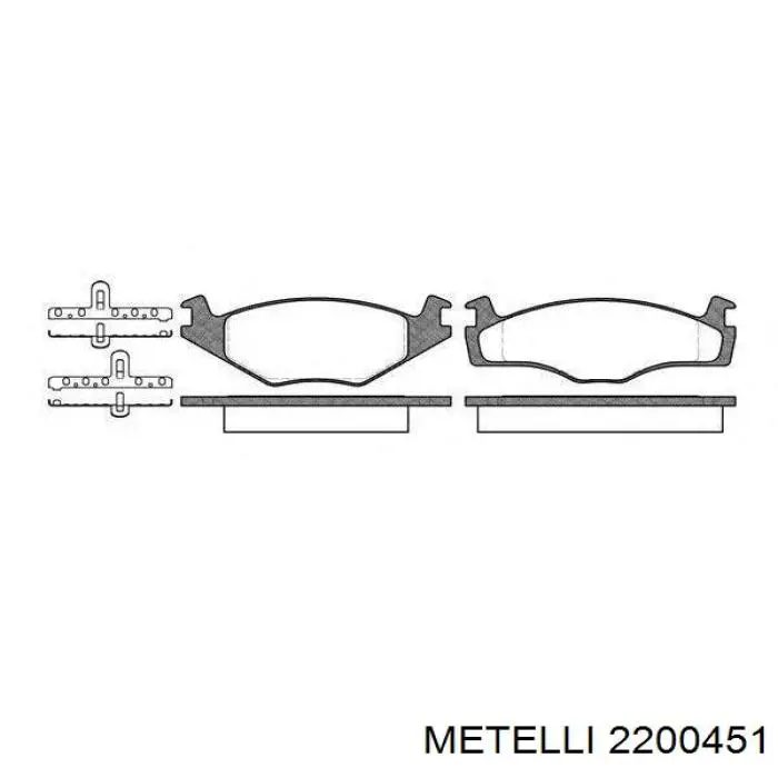 Тормозні колодки Metelli 2200451