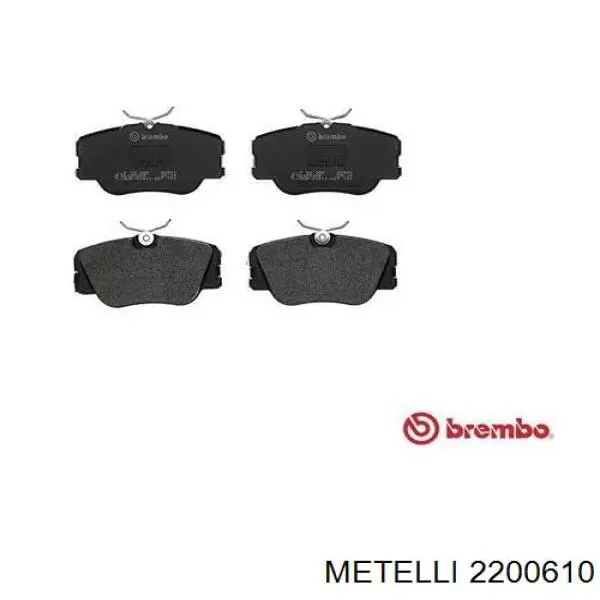 2200610 Metelli Передні гальмівні колодки