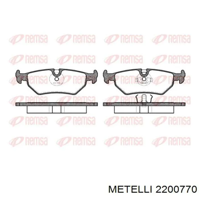 Тормозні колодки Metelli 2200770