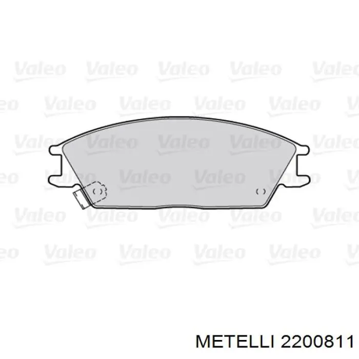 Передні тормозні колодки 2200811 Metelli