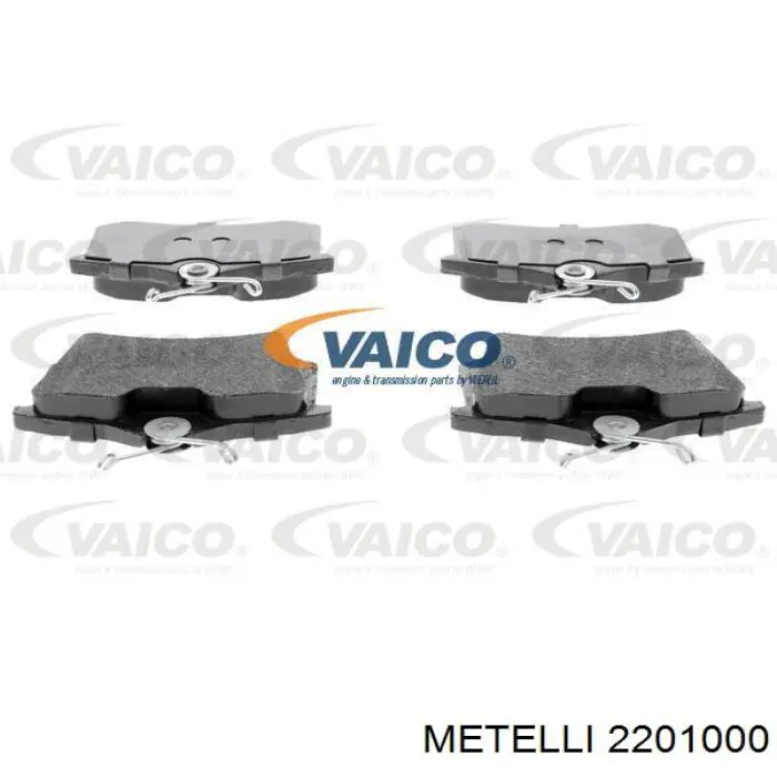 Купити 2201000 Metelli Задні колодки