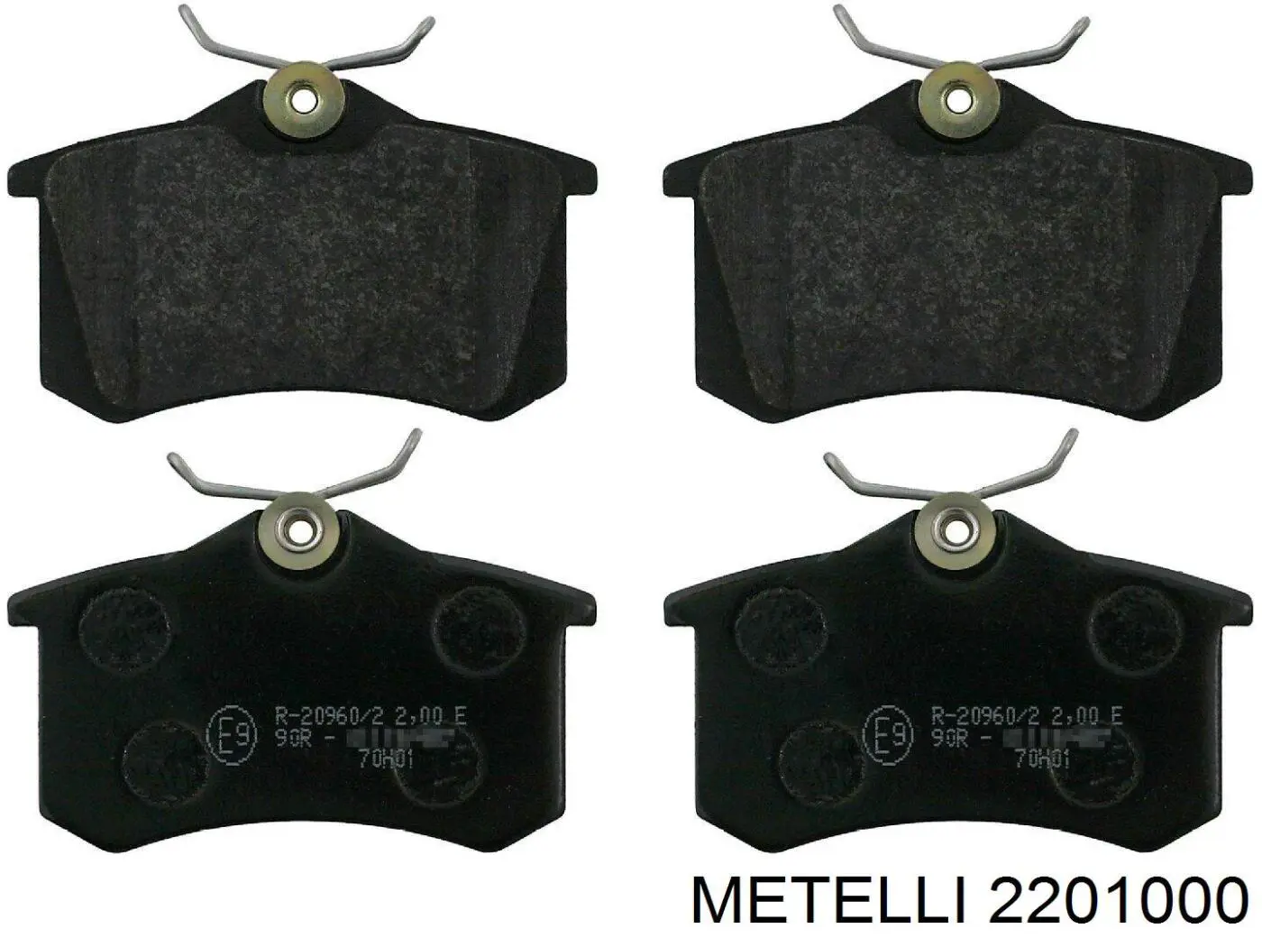 Задні гальмівні колодки Metelli 2201000 ціна, від 13.78 USD