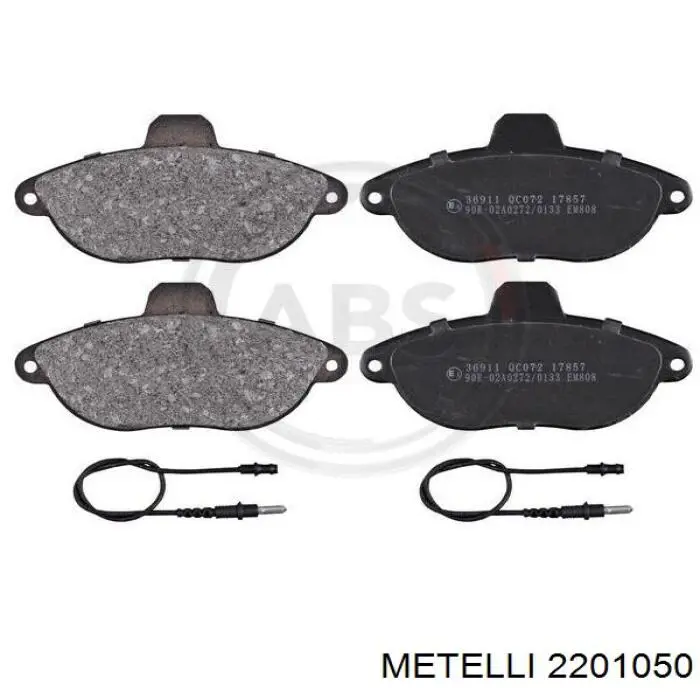 Гальмівні колодки Metelli 2201050 ціна, від 19.69 USD