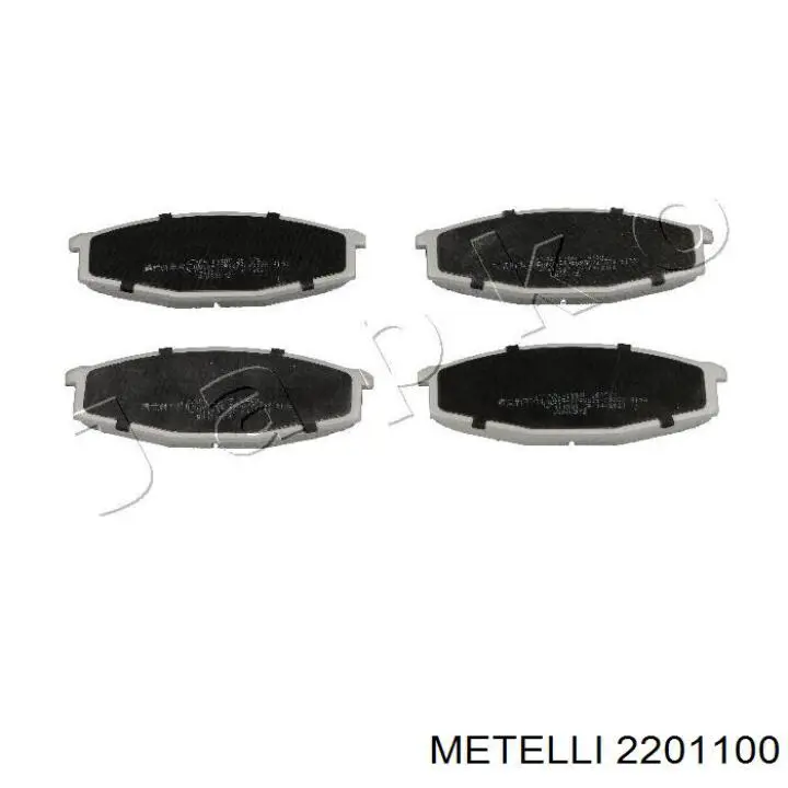 2201100 Metelli колодки гальмівні передні, дискові