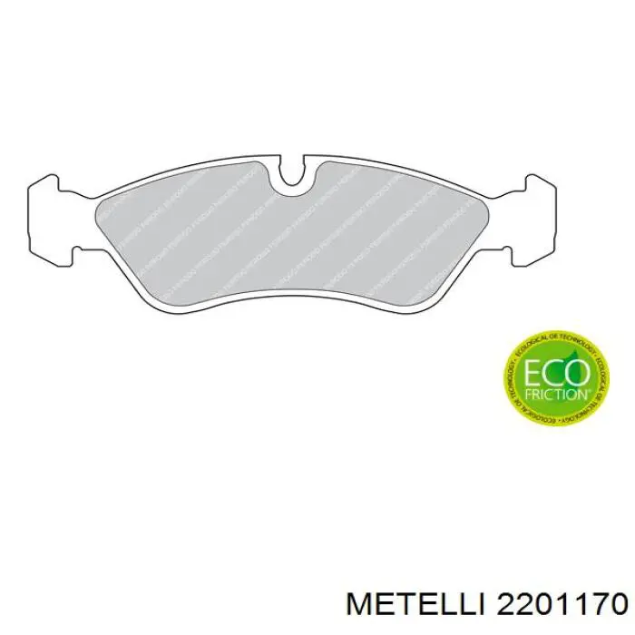 Тормозні колодки Metelli 2201170