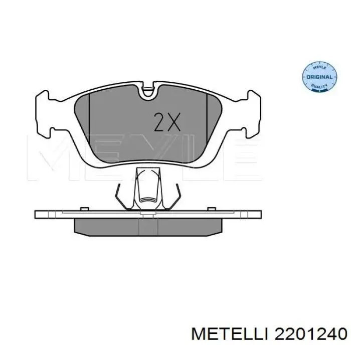 Тормозні колодки Metelli 2201240