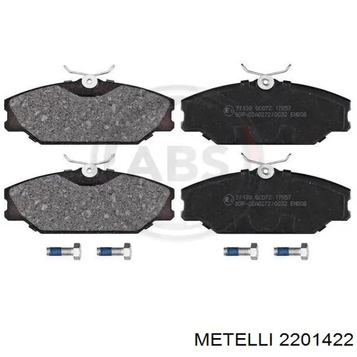 Передні тормозні колодки 2201422 Metelli