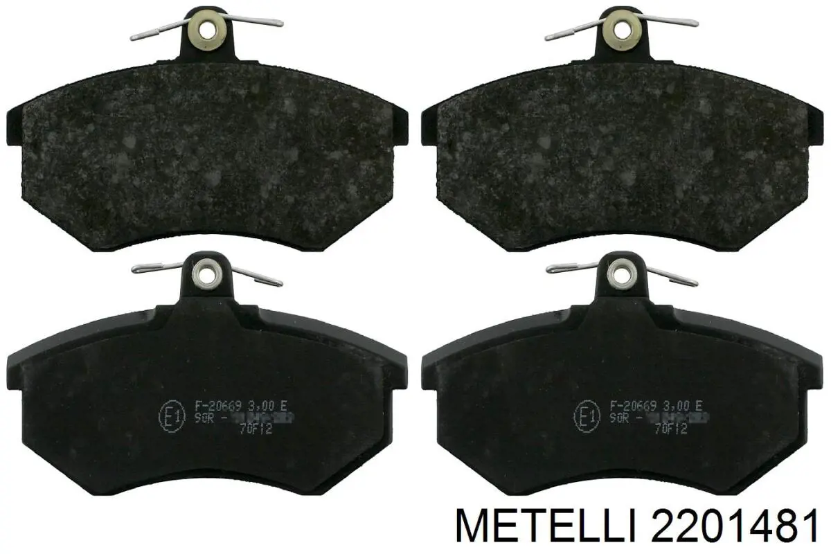 Колодки гальмівні передні, дискові 2201481 Metelli