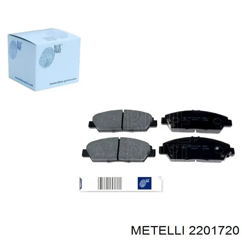 Передні тормозні колодки 2201720 Metelli