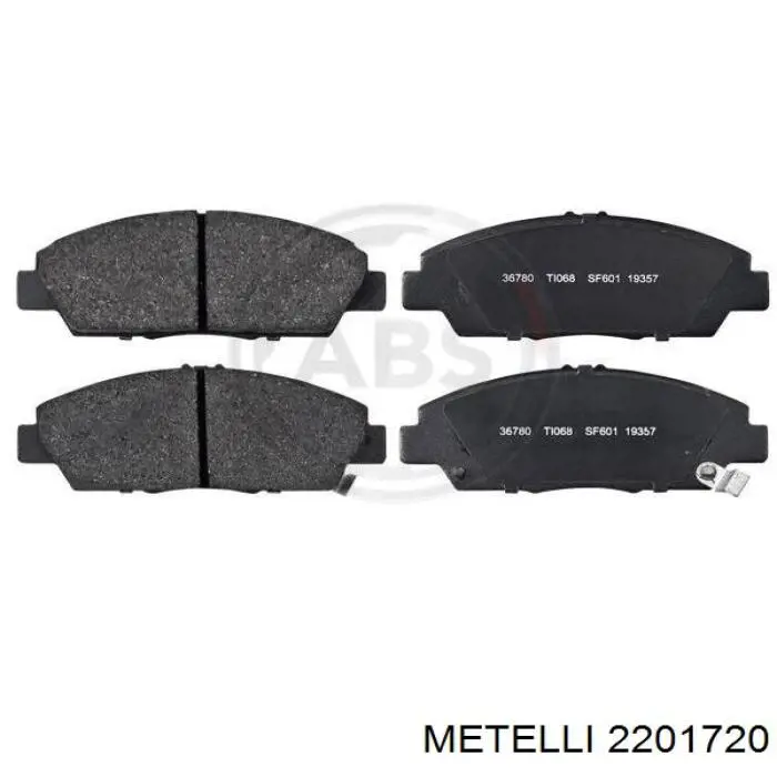 2201720 Metelli Передні гальмівні колодки