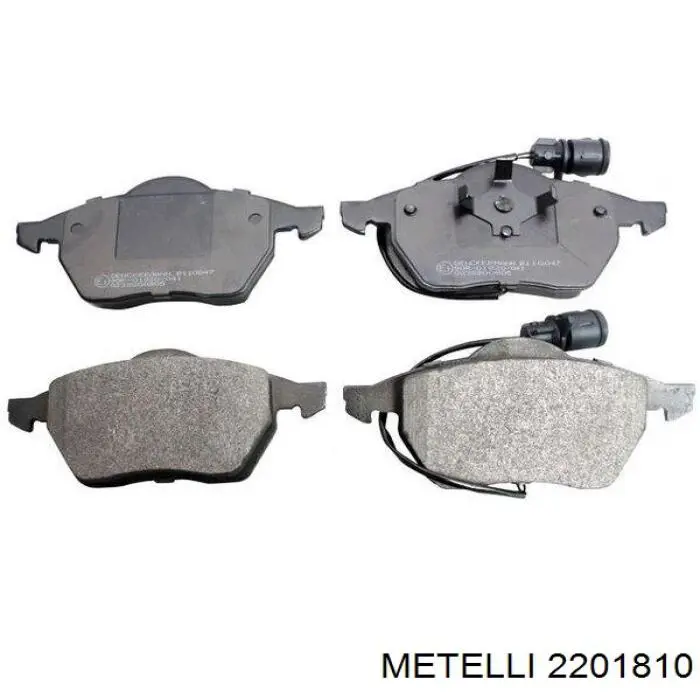 Гальмівні колодки Metelli 2201810 ціна, від 27.68 USD
