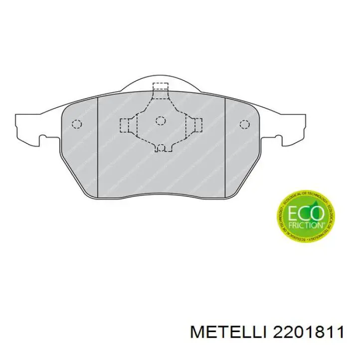 Тормозні колодки Metelli 2201811
