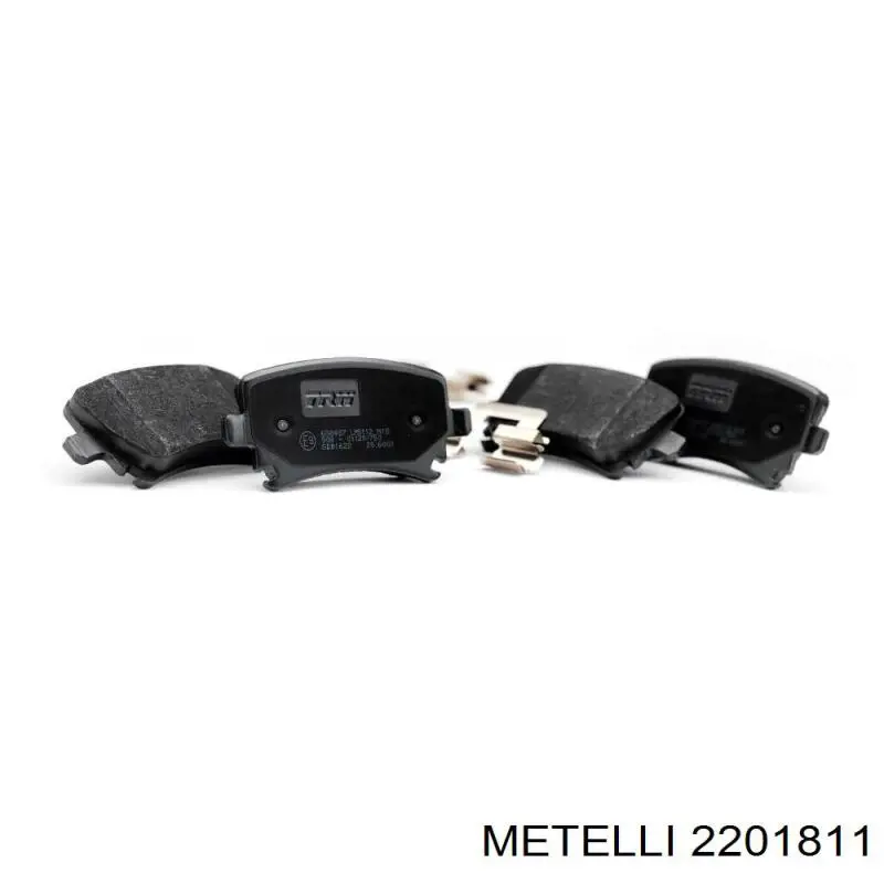 2201811 Metelli Передні гальмівні колодки