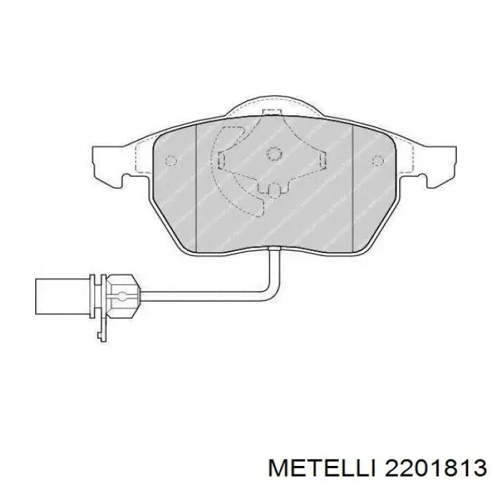 Тормозні колодки Metelli 2201813