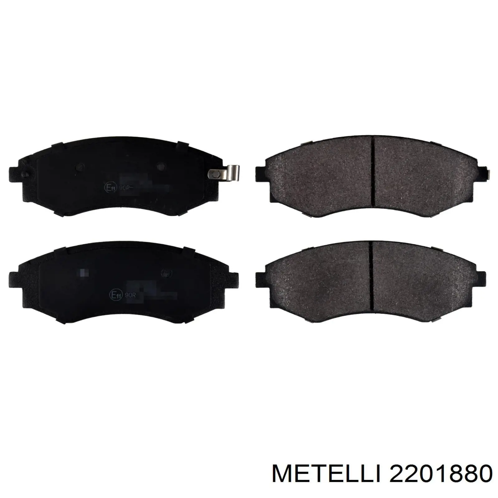 Передні тормозні колодки 2201880 Metelli