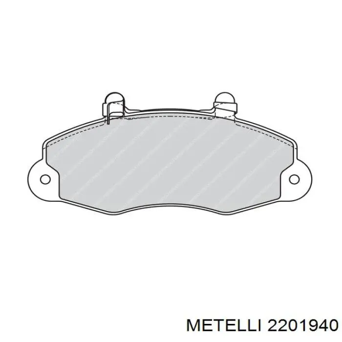 Гальмівні колодки Metelli 2201940 ціна, від 18.33 USD
