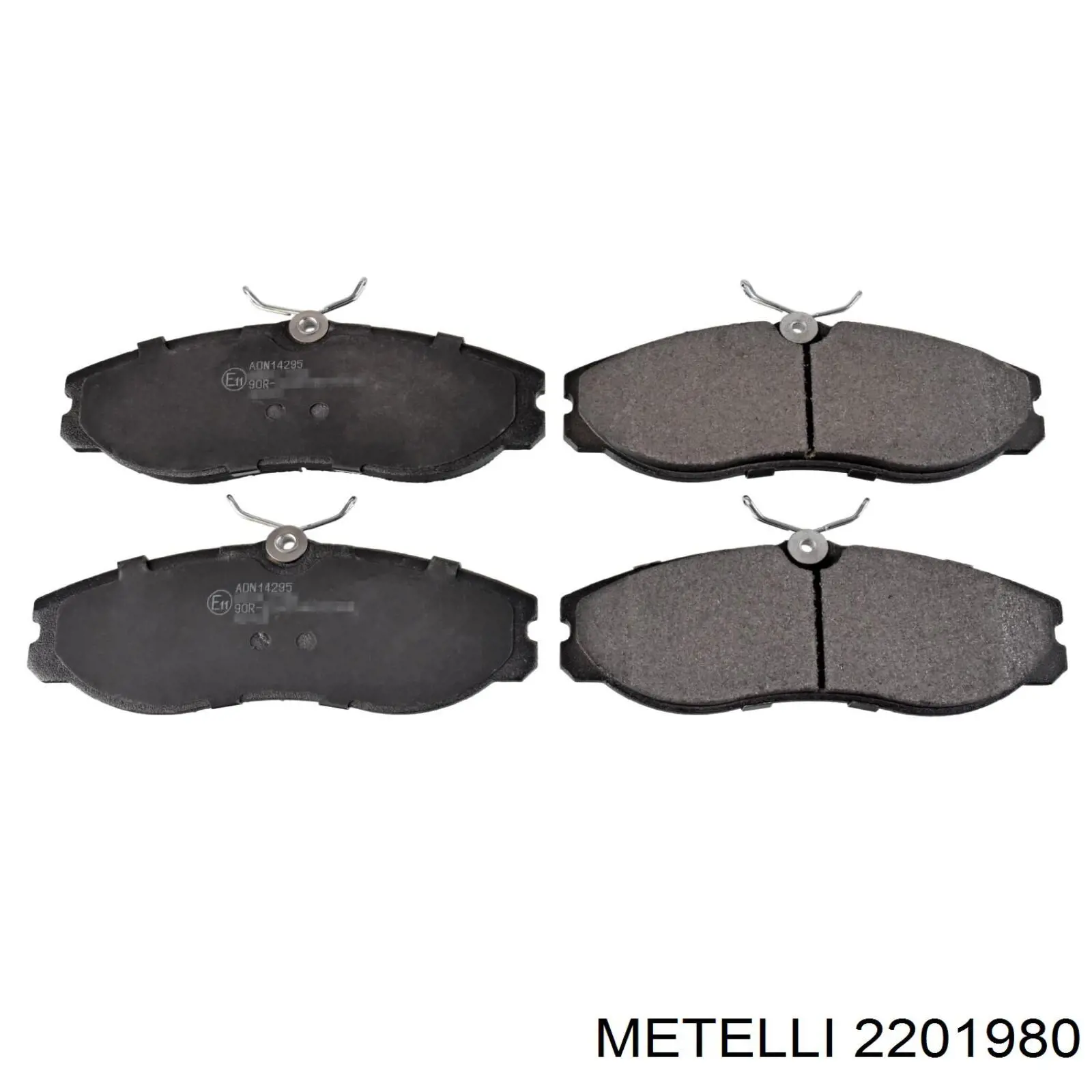 Гальмівні колодки Metelli 2201980 ціна, від 24.24 USD