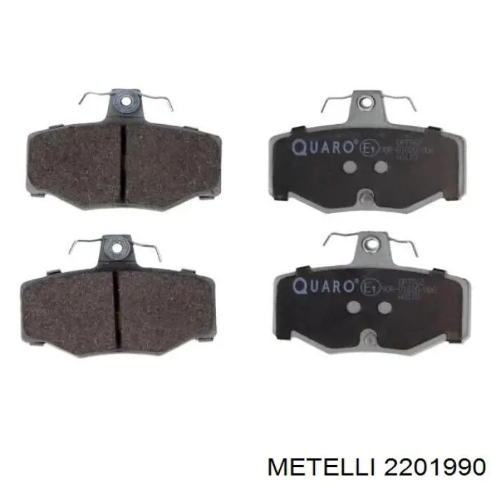 Задні гальмівні колодки Metelli 2201990 ціна, від 17.38 USD